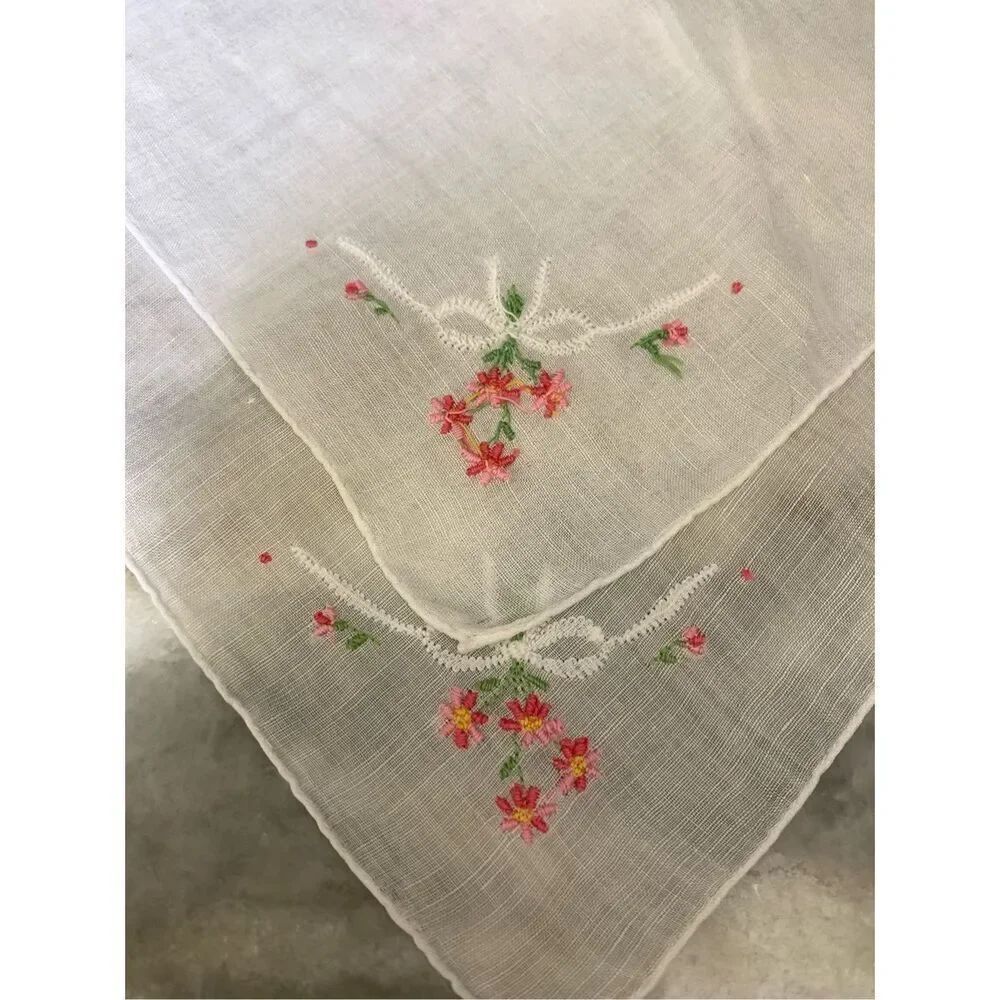 Handmade Antique Handkerchiefs ~ Three - Picture 5 of 11